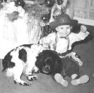 Duke and Greg at Christmas